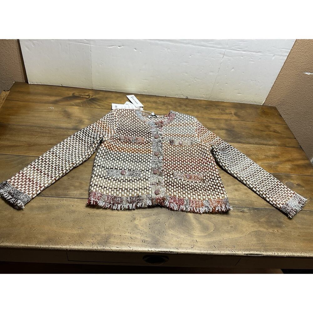 Veronica Beard Sariyah Knit Tweed Jacket $598 Size Small NWT